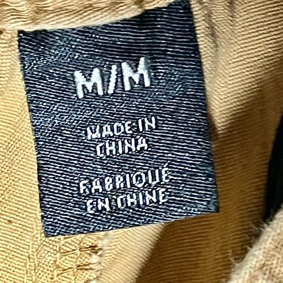 Men khaki straight leg gathering at the bottom two pair black and khaki 12ec - Picture 6 of 8